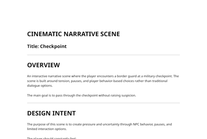write game dialogue, story or quest for your game